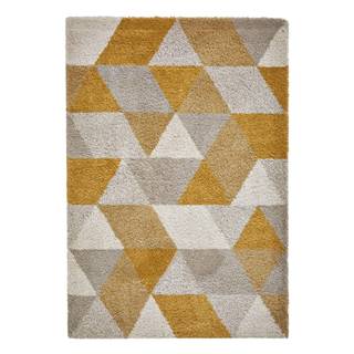 Think Rugs Žltobéžový koberec  Royal Nomadic Angles, 120 x 170 cm, značky Think Rugs