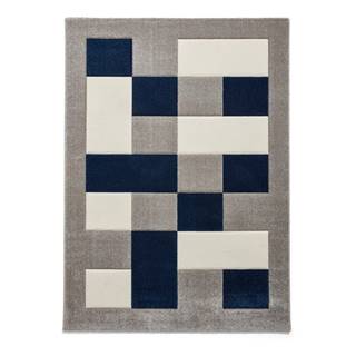 Think Rugs Modro-sivý koberec  Brooklyn, 160 x 220 cm, značky Think Rugs