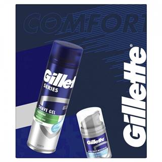GILLETTE  SERIES SENSTIVIE GEL 200ML + BALZAM PO HOLENI HYDRATES & SMOOTHES 50ML, značky GILLETTE