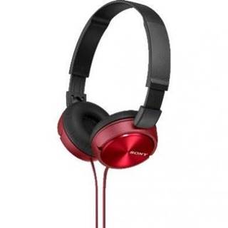 Sony  MDRZX310, červená náhlavní sluchátka řady ZX, značky Sony