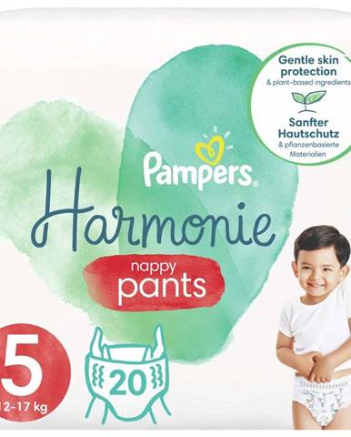 PAMPERS Harmonie Pants Nohavičky plienkové jednorazové 5 (12-17 kg) 20 ks