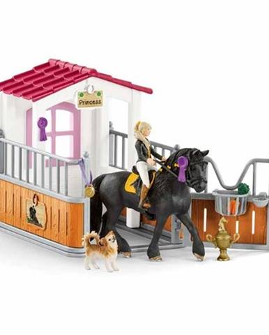 Schleich 42437 stajňa s koňom klubová, Tori a Princess, 24,5 x 19 x 8,2 cm