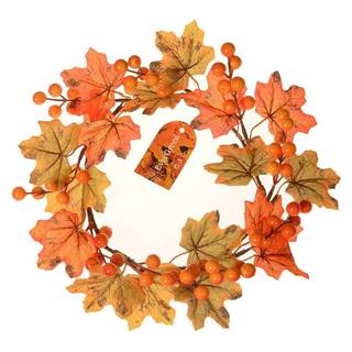 4Home Jesenné venček s javorovými listami a bobuľami, pr. 22 cm, značky 4Home