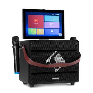 Auna  Pro Spin 8, karaoke systém, 12,1" dotykový displej, 2 UHF mikrofóny, WiFi, BT, USB, SD, HDMI, značky Auna