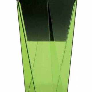 Kinekus Kvetináč transparentný plastový, priemer 14cm, URBI twist, zelený, značky Kinekus