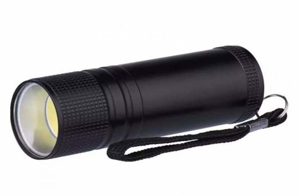 EMOS COB LED ručné kovové svietidlo P3894, 100 lm, 3× AAA, značky EMOS