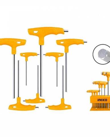 Kľuč imbus T-rúčka sada 8ks CrV 2-10mm INGCO