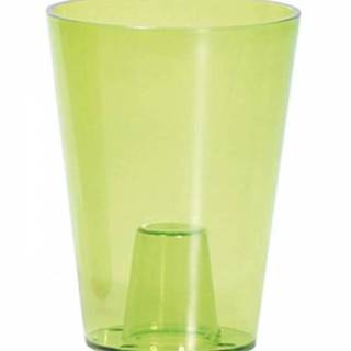 Kinekus Kvetináč plastový, transparentný, priemer 13 cm, COUBI ORCHID, zelený, značky Kinekus