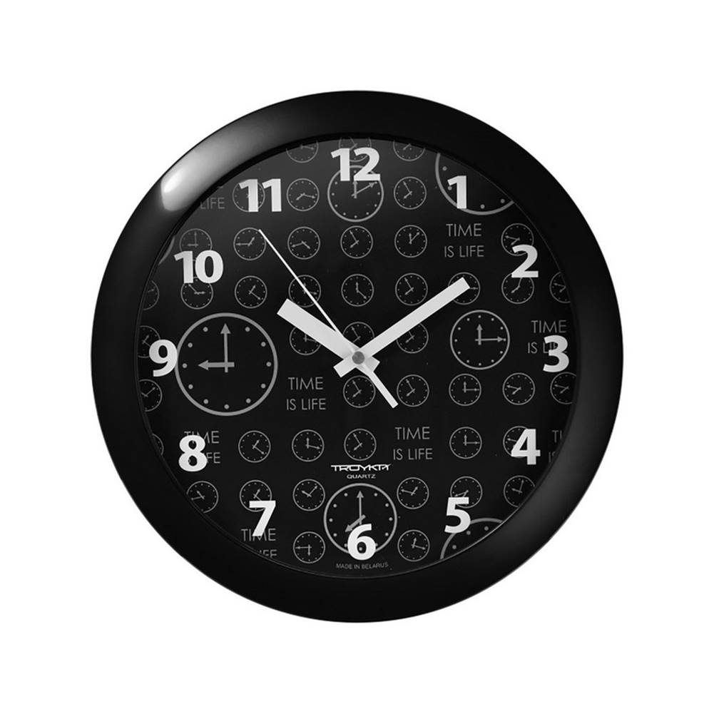Kvalitex Nástenné hodiny s minerálnym sklom čierna, pr. 29 cm, značky Kvalitex