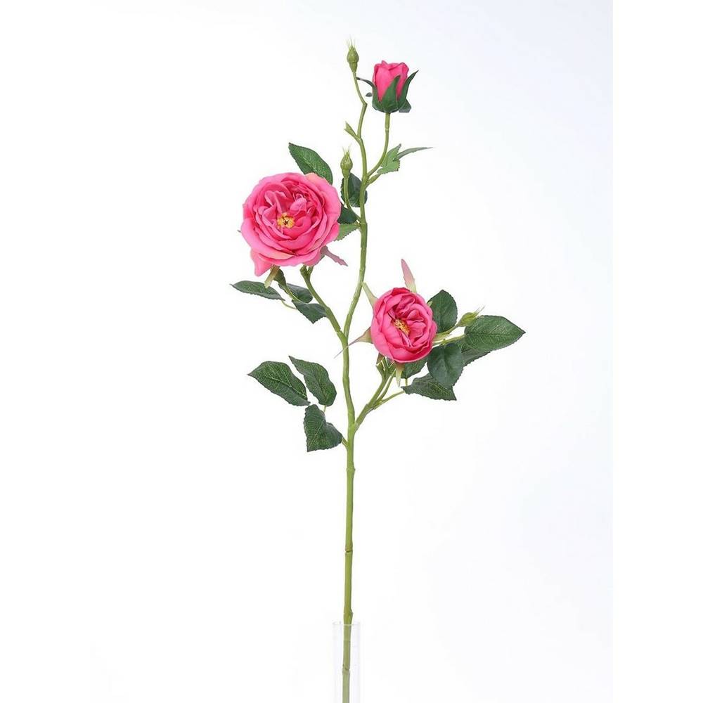 Plastia Umelá anglická ruža ružová, 69 cm, značky Plastia