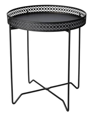 Odkladací stolík LACY 2 čierna, ⌀ 40 cm
