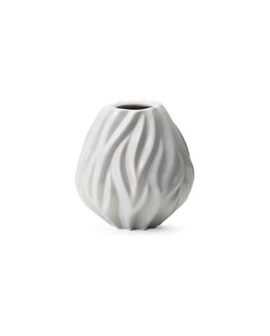 Biela porcelánová váza Morsø Flame, výška 15 cm