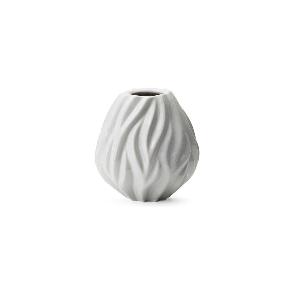 Morsø Biela porcelánová váza  Flame, výška 15 cm, značky Morsø