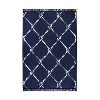 Cihan Bilisim Tekstil Modro-biely obojstranný koberec Rope, 120 × 180 cm, značky Cihan Bilisim Tekstil