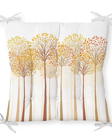 Sedák na stoličku Minimalist Cushion Covers Gold Trees, 40 x 40 cm