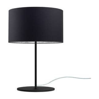 Sotto Luce Čierno-strieborná stolová lampa  MIKA M 1T, značky Sotto Luce