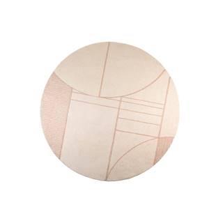 Zuiver Béžovo-ružový koberec  Bliss, ø 240 cm, značky Zuiver