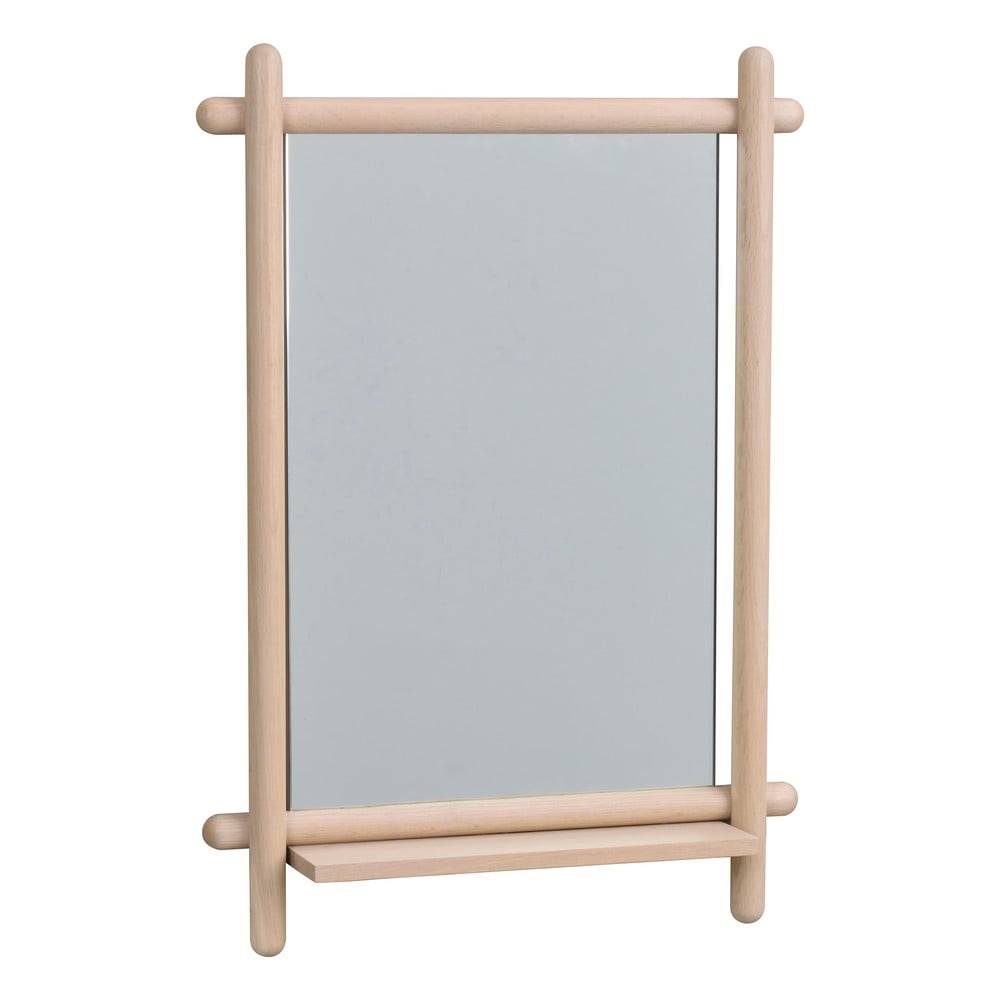 Rowico Nástenné zrkadlo s poličkou s dreveným rámom 52x74 cm Milford - , značky Rowico