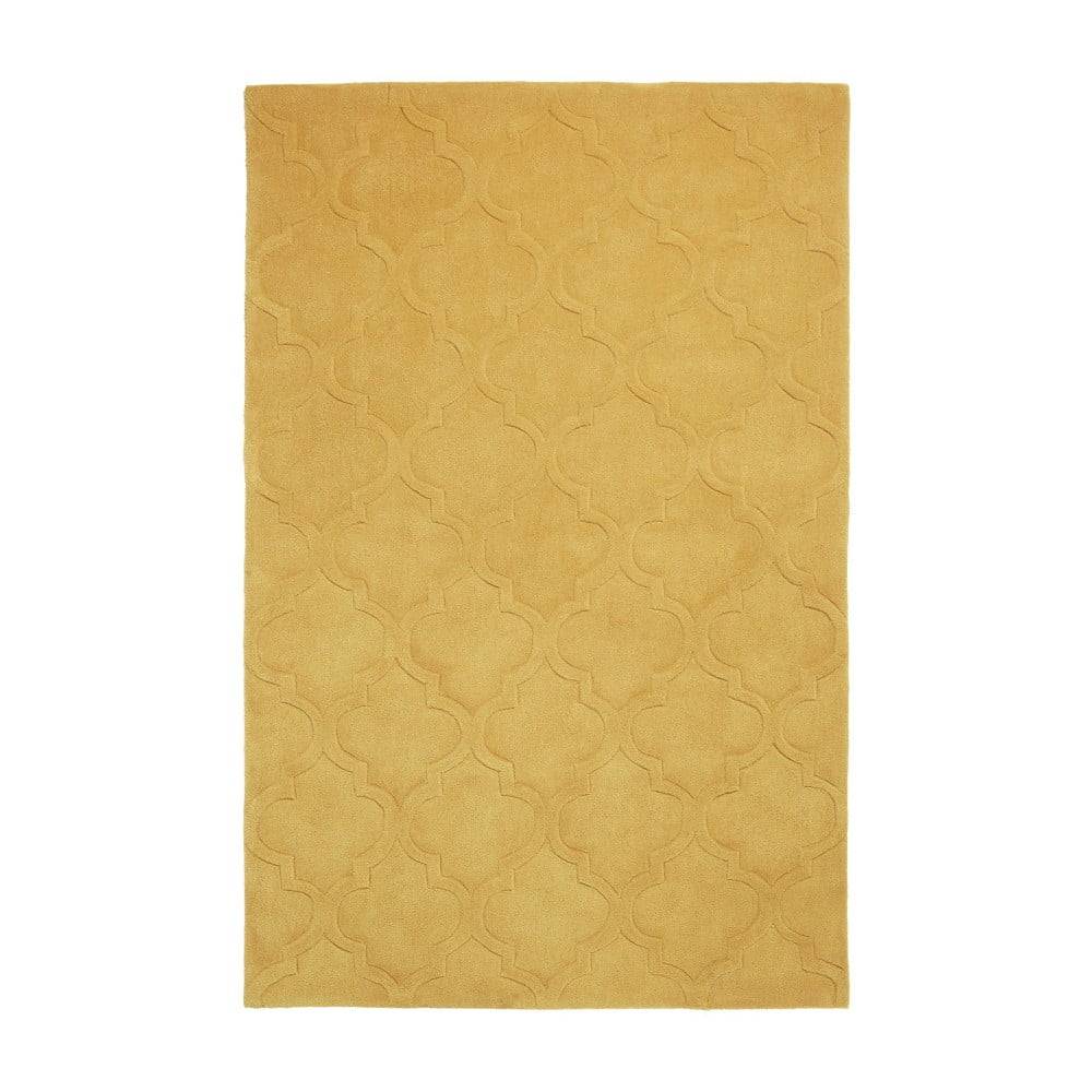 Think Rugs Žltý ručne tuftovaný koberec  Hong Kong Puro Yellow, 150 × 230 cm, značky Think Rugs