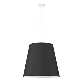 Nice Lamps Čierne závesné svietidlo so skleneným tienidlom ø 50 cm Tresco - , značky Nice Lamps
