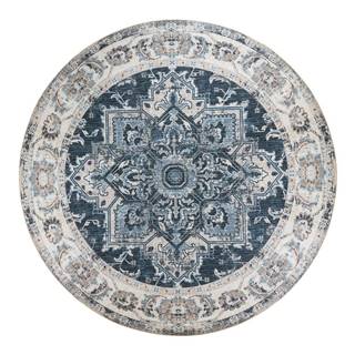 Modrý okrúhly koberec ø 200 cm Havana - HoNordic