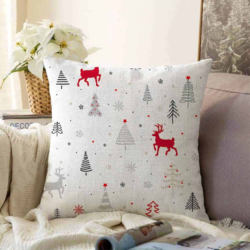 Minimalist Cushion Covers Vianočná žinylková obliečka na vankúš  Nordic Christmas, 55 x 55 cm, značky Minimalist Cushion Covers