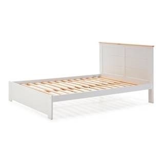 Biela dvojlôžková posteľ Marckeric Akira, 160 x 200 cm