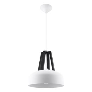 Nice Lamps Bielo-čierne závesné svietidlo  Olla, značky Nice Lamps