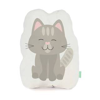 Vankúšik z čistej bavlny Happynois Kitty, 40 × 30 cm