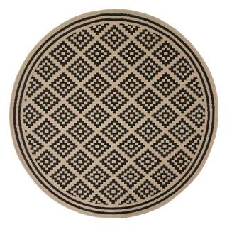 Čierno-béžový okrúhly vonkajší koberec ø 160 cm Moretti - Flair Rugs