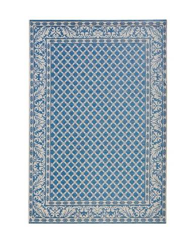 Modro-krémový vonkajší koberec NORTHRUGS Royal, 115 x 165 cm