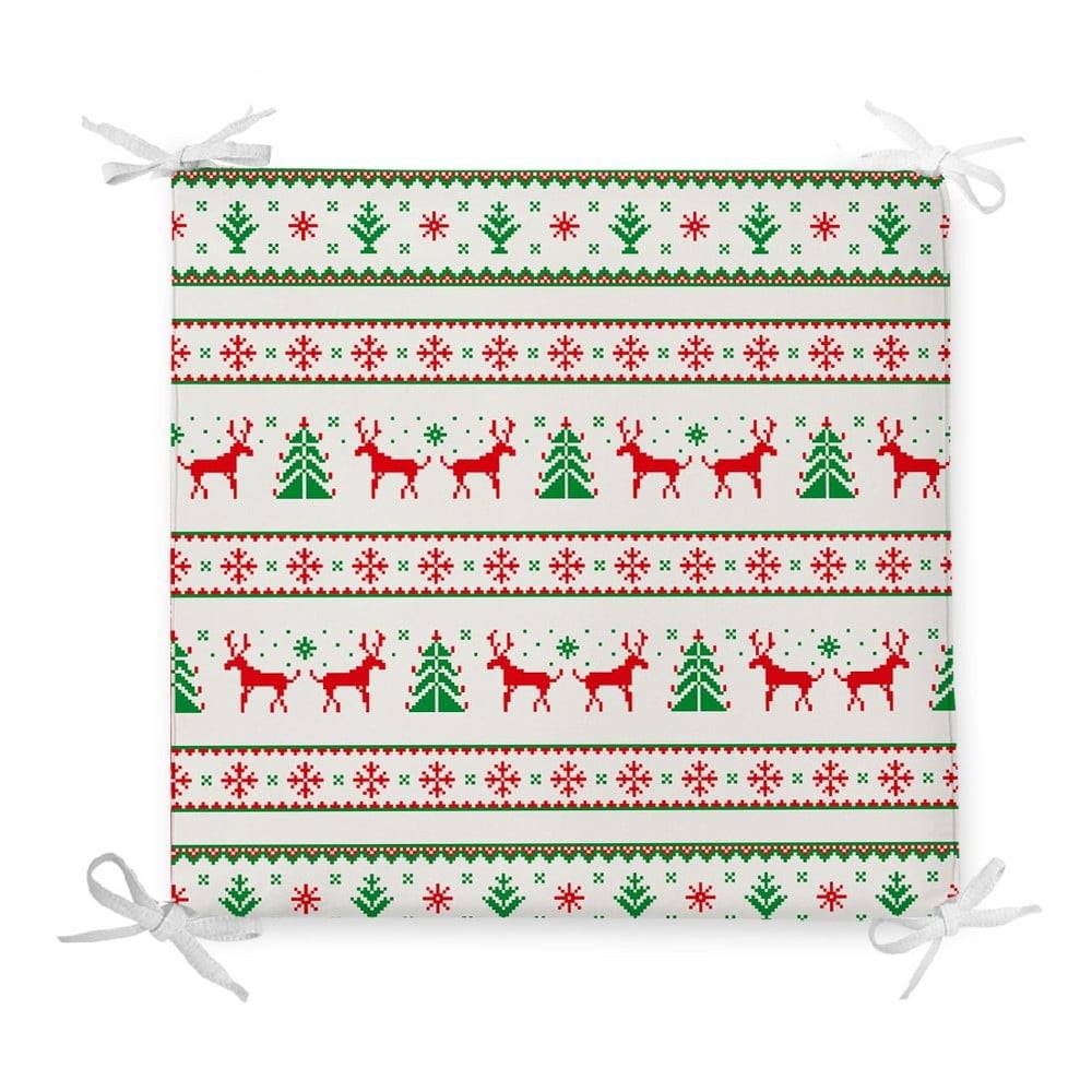 Minimalist Cushion Covers Vianočný sedák s prímesou bavlny  Traditions, 42 x 42 cm, značky Minimalist Cushion Covers