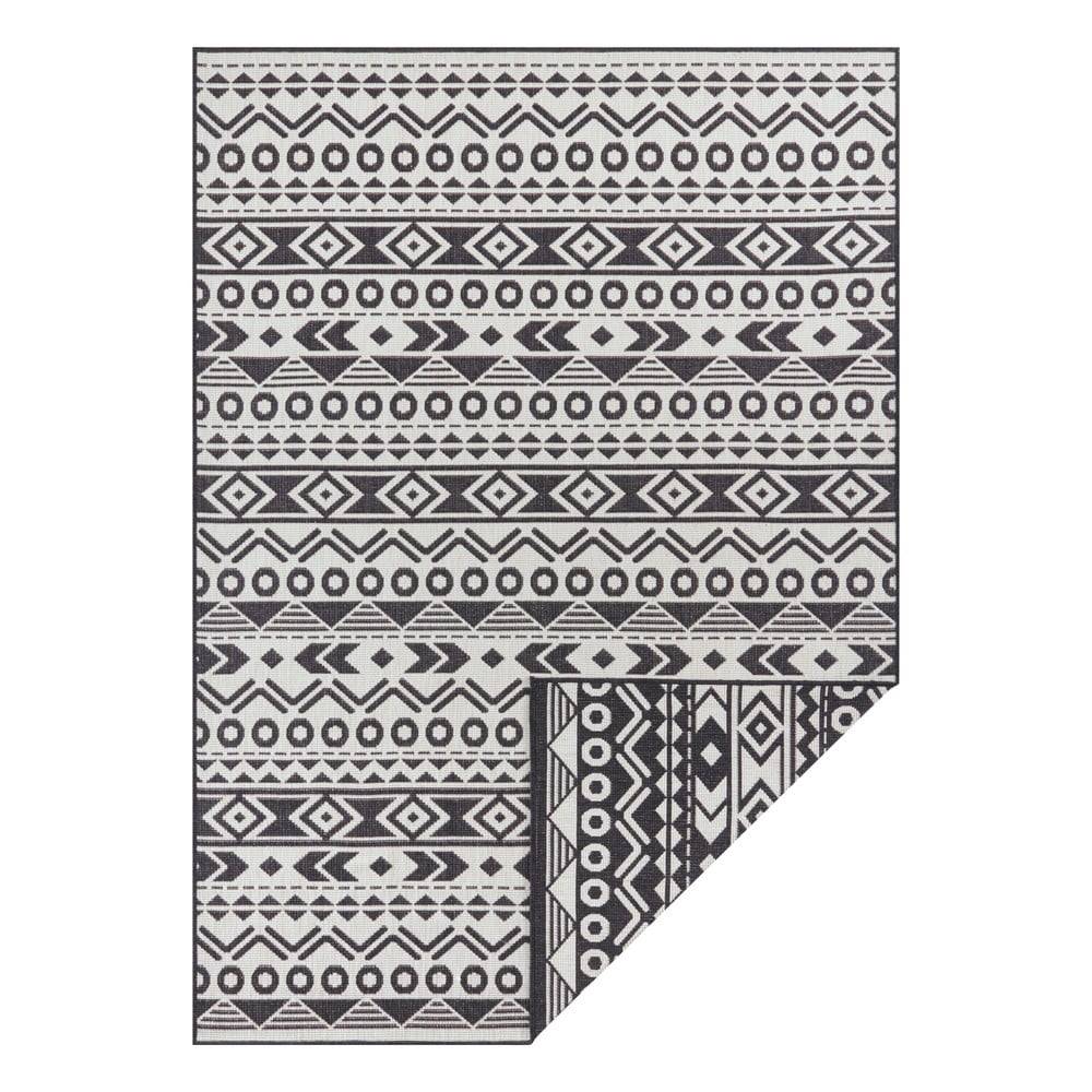 Ragami Čierno-biely vonkajší koberec  Roma, 120 x 170 cm, značky Ragami