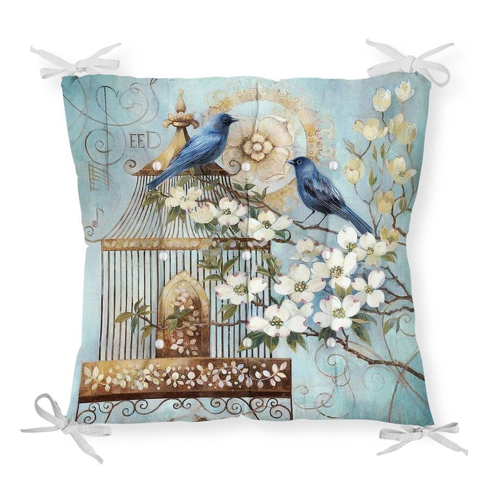 Mila Home Sedák na stoličku Minimalist Cushion Covers Blue Birds, 40 x 40 cm, značky Mila Home