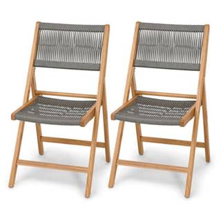 Tchibo Súprava sklopných stoličiek »Lenja« s textilným výpletom, značky Tchibo