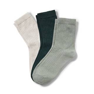 Ponožky z rebrovanej pleteniny, 3 páry