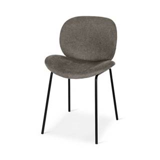 Tchibo Čalúnená dizajnová stolička, sivobéžová, značky Tchibo