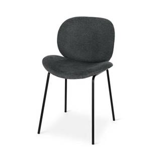 Tchibo Čalúnená dizajnová stolička, tmavosivá, značky Tchibo