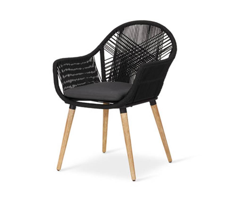 Tchibo Škrupinová stolička s textilným výpletom, značky Tchibo