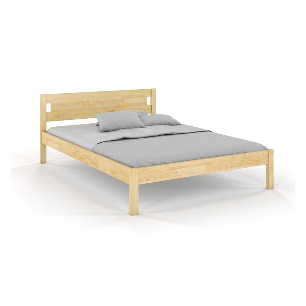 Skandica Dvojlôžková posteľ z borovicového dreva 180x200 cm v prírodnej farbe Laxbaken - , značky Skandica