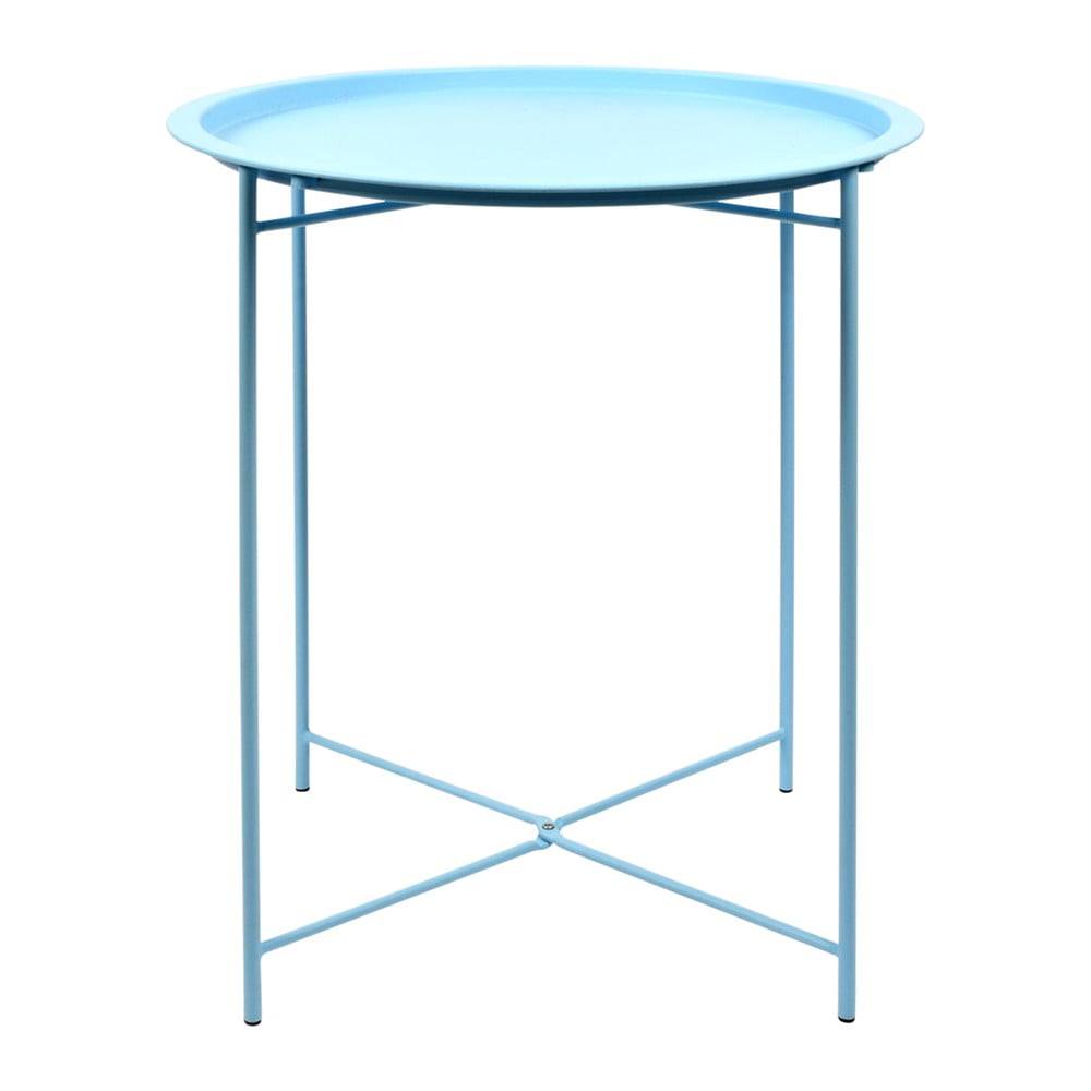 Esschert Design Oceľový rozkladací záhradný stolík v tyrkysovej farbe , 46 x 46 x 52 cm, značky Esschert Design