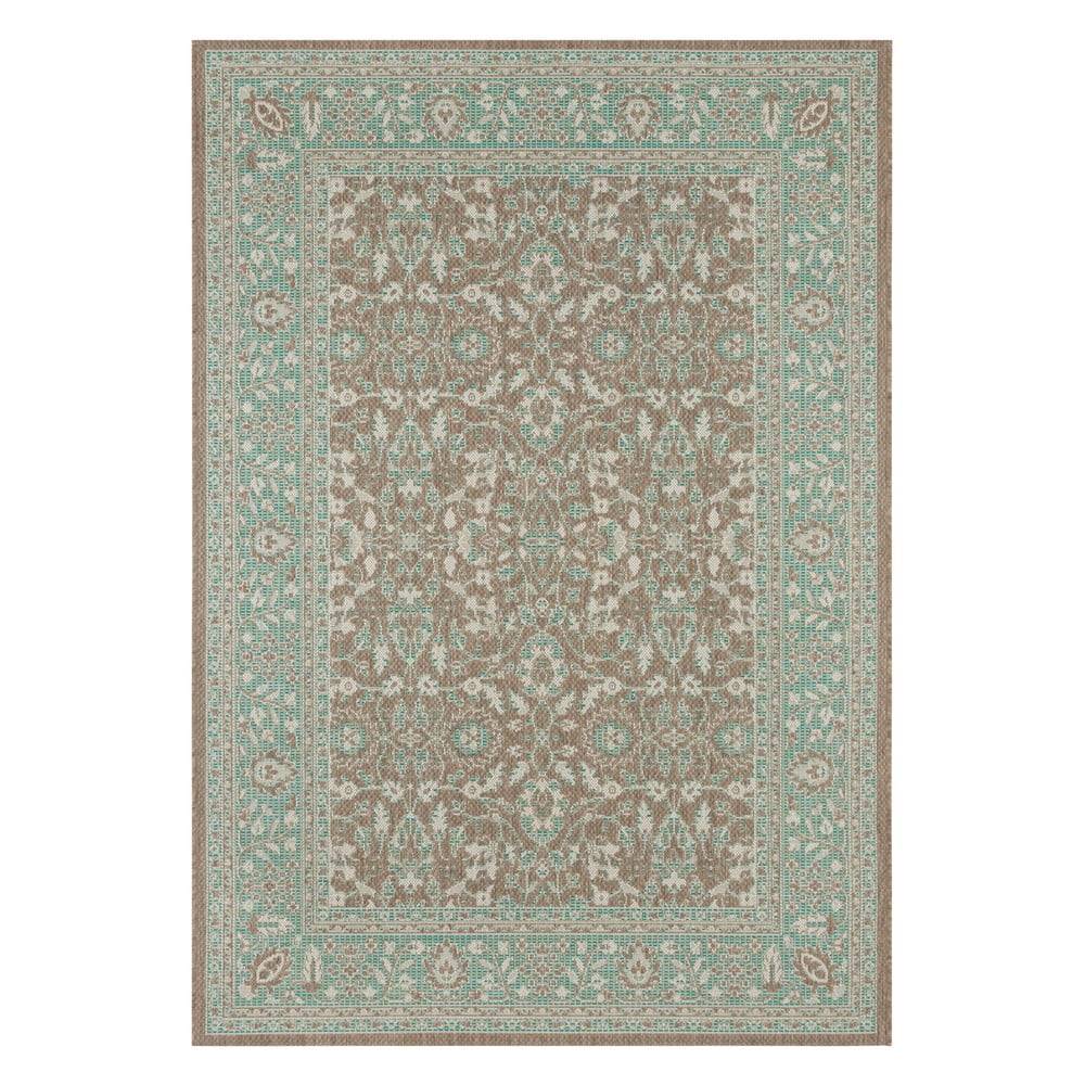 NORTHRUGS Zeleno-hnedý vonkajší koberec  Konya, 160 x 230 cm, značky NORTHRUGS