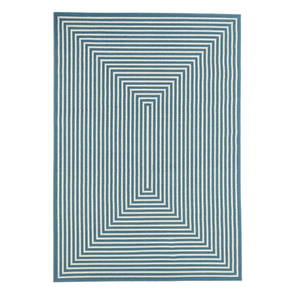 Floorita Modrý vonkajší koberec  Braid, 160 × 230 cm, značky Floorita