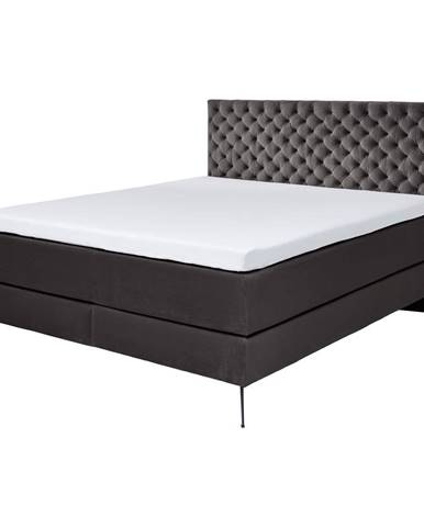 Antracitová boxspring posteľ 180x200 cm La Maison - Meise Möbel