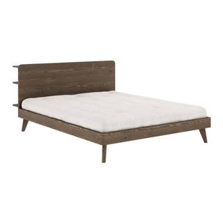 Karup Design Hnedá dvojlôžková posteľ s roštom 160x200 cm Retreat - , značky Karup Design
