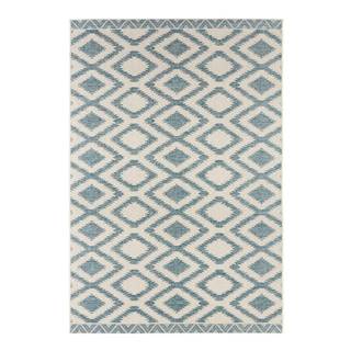 Modro-krémový vonkajší koberec NORTHRUGS Isle, 180 x 280 cm