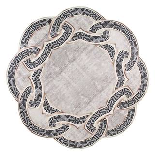 Vitaus Sivý/béžový okrúhly koberec ø 160 cm - , značky Vitaus