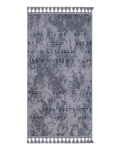 Sivý umývateľný koberec 180x120 cm - Vitaus