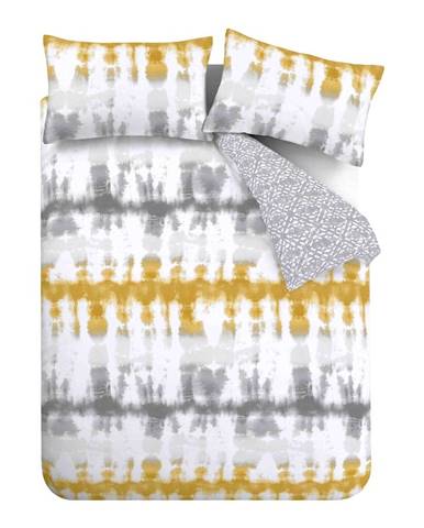 Žlto-sivé bavlnené obliečky 200x135 cm Hermosa - Pineapple Elephant