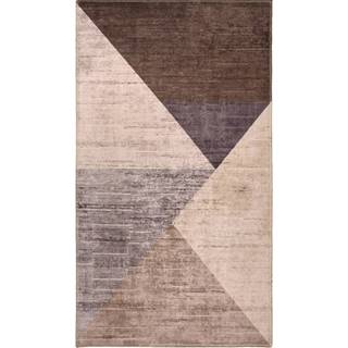 Hnedo-béžový prateľný koberec 80x50 cm - Vitaus